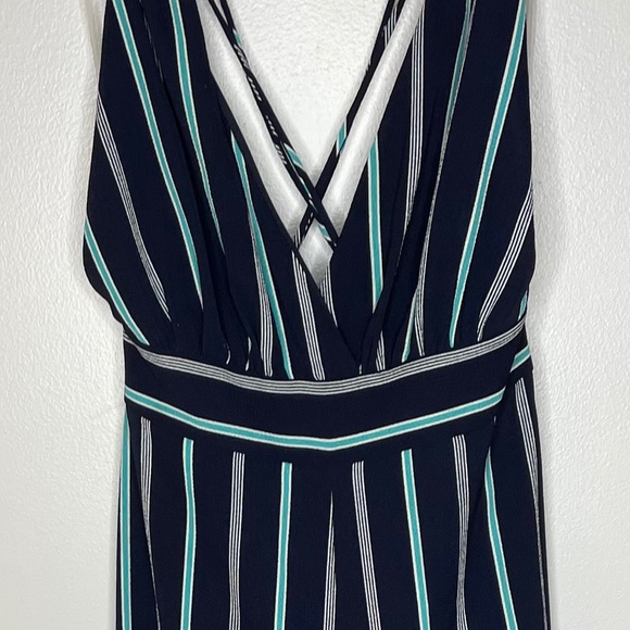 Pixi + Ivy Navy Striped Wide Leg Jumper Medium - Picture 3 of 8